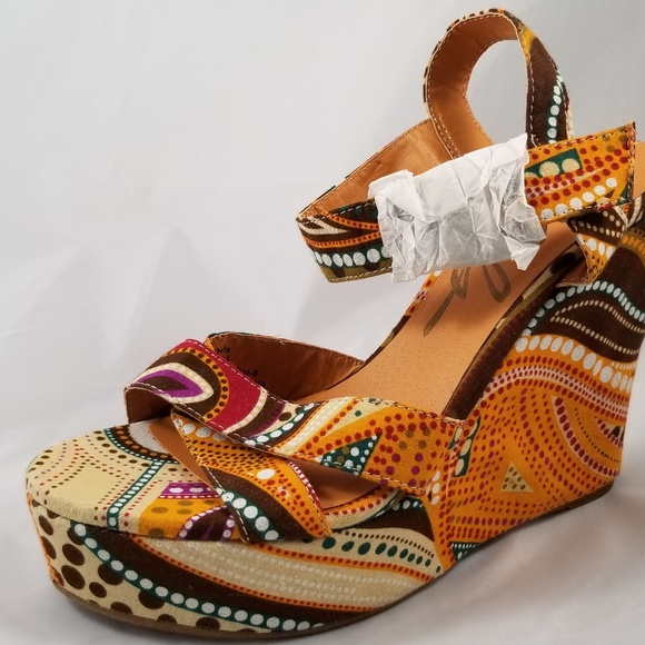 Rebels Bohemian Wedge Sandals - Picture 3 of 7